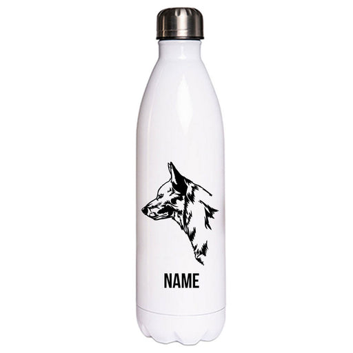 Australian Cattle Dog - Edelstahl Thermosflasche 750 ml mit Namen-Tierisch-tolle Geschenke-Tierisch-tolle-Geschenke