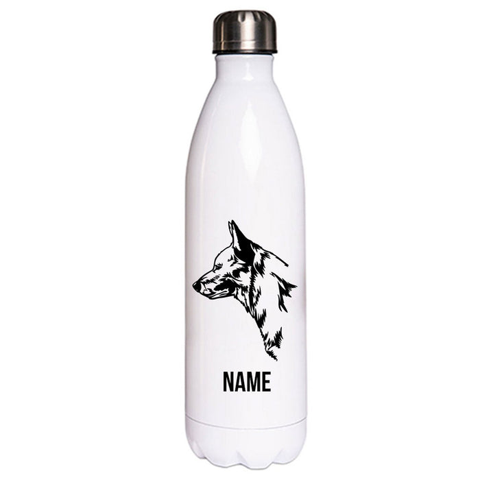 Australian Cattle Dog - Edelstahl Thermosflasche 750 ml mit Namen-Tierisch-tolle Geschenke-Tierisch-tolle-Geschenke
