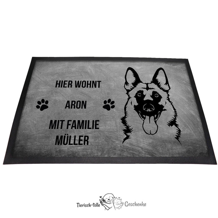 Deutscher Schäferhund 7 - Fußmatte - Schmutzfangmatte - 40 x 60 cm-Tierisch-tolle Geschenke-Tierisch-tolle-Geschenke