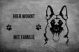 Deutscher Schäferhund 7 - Fußmatte - Schmutzfangmatte - 40 x 60 cm-Tierisch-tolle Geschenke-Tierisch-tolle-Geschenke