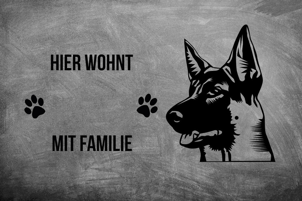Deutscher Schäferhund 6 - Fußmatte - Schmutzfangmatte - 40 x 60 cm-Tierisch-tolle Geschenke-Tierisch-tolle-Geschenke