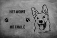 Deutscher Schäferhund 1 - Fußmatte - Schmutzfangmatte - 40 x 60 cm-Tierisch-tolle Geschenke-Tierisch-tolle-Geschenke