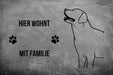 Labrador Retriever 3 - Fußmatte - Schmutzfangmatte - 40 x 60 cm-Tierisch-tolle Geschenke-Tierisch-tolle-Geschenke