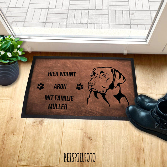 Labrador Retriever 1 - Fußmatte - Schmutzfangmatte - 40 x 60 cm-Tierisch-tolle Geschenke-Tierisch-tolle-Geschenke
