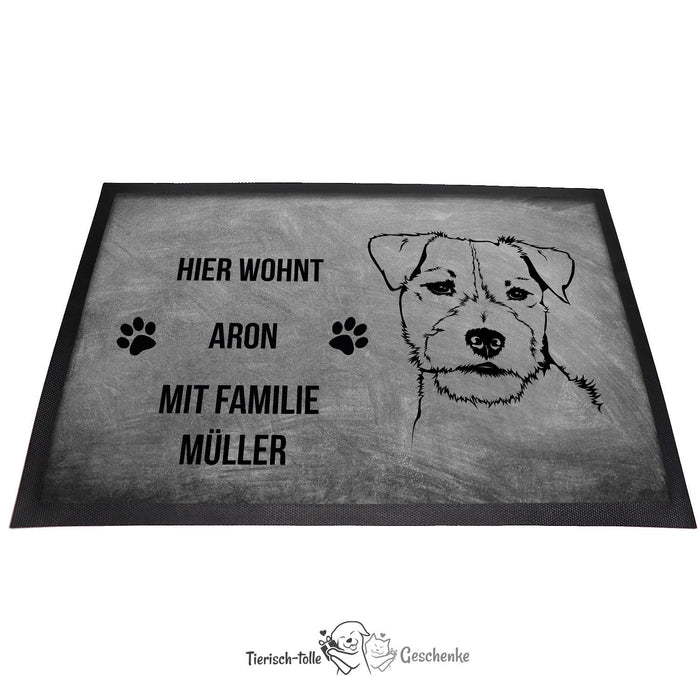 Jack Russel Terrier 4 - Fußmatte - Schmutzfangmatte - 40 x 60 cm-Tierisch-tolle Geschenke-Tierisch-tolle-Geschenke