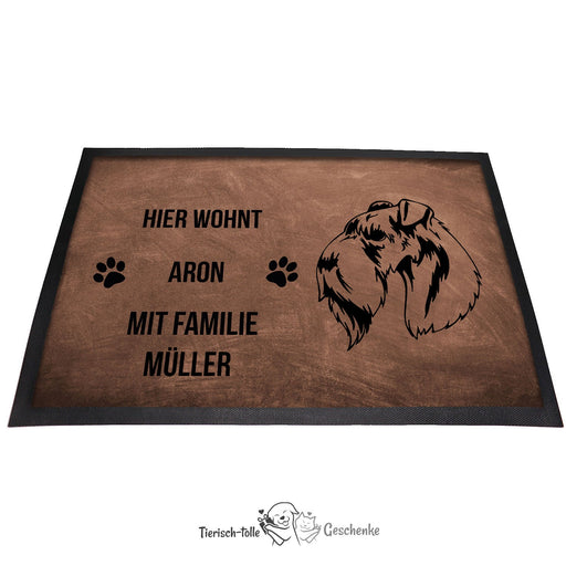 Kerry Blue Terrier - Fußmatte - Schmutzfangmatte - 40 x 60 cm-Tierisch-tolle Geschenke-Tierisch-tolle-Geschenke