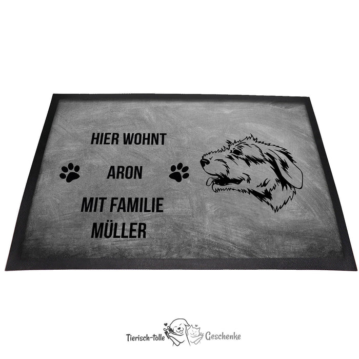 Irish Wolfhound - Fußmatte - Schmutzfangmatte - 40 x 60 cm-Tierisch-tolle Geschenke-Tierisch-tolle-Geschenke