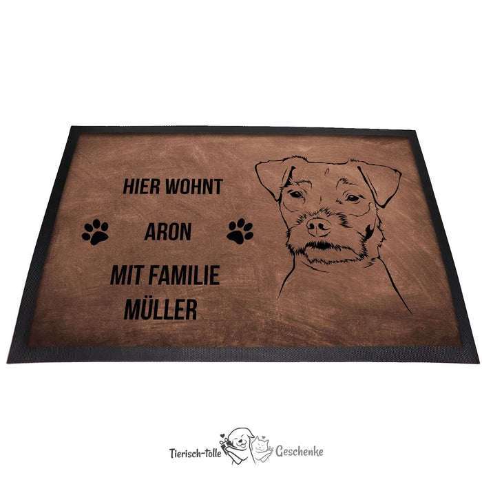 Jack Russel Terrier 2 - Fußmatte - Schmutzfangmatte - 40 x 60 cm-Tierisch-tolle Geschenke-Tierisch-tolle-Geschenke