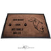 Golden Retriever 2 - Fußmatte - Schmutzfangmatte - 40 x 60 cm-Tierisch-tolle Geschenke-Tierisch-tolle-Geschenke