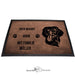 Flat Coated Retriever - Fußmatte - Schmutzfangmatte - 40 x 60 cm-Tierisch-tolle Geschenke-Tierisch-tolle-Geschenke