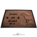 Dackel 3 - Fußmatte - Schmutzfangmatte - 40 x 60 cm-Tierisch-tolle Geschenke-Tierisch-tolle-Geschenke