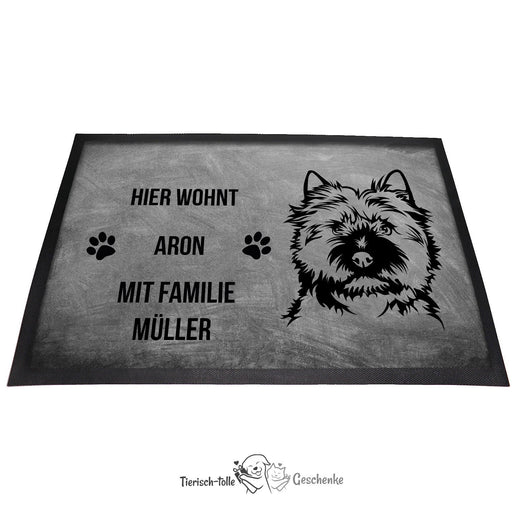 Cairn Terrier - Fußmatte - Schmutzfangmatte - 40 x 60 cm-Tierisch-tolle Geschenke-Tierisch-tolle-Geschenke