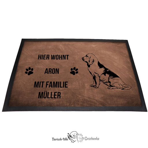 Bloodhound 3 - Fußmatte - Schmutzfangmatte - 40 x 60 cm-Tierisch-tolle Geschenke-Tierisch-tolle-Geschenke