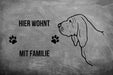 Bloodhound - Fußmatte - Schmutzfangmatte - 40 x 60 cm-Tierisch-tolle Geschenke-Tierisch-tolle-Geschenke