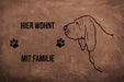 Bloodhound - Fußmatte - Schmutzfangmatte - 40 x 60 cm-Tierisch-tolle Geschenke-Tierisch-tolle-Geschenke
