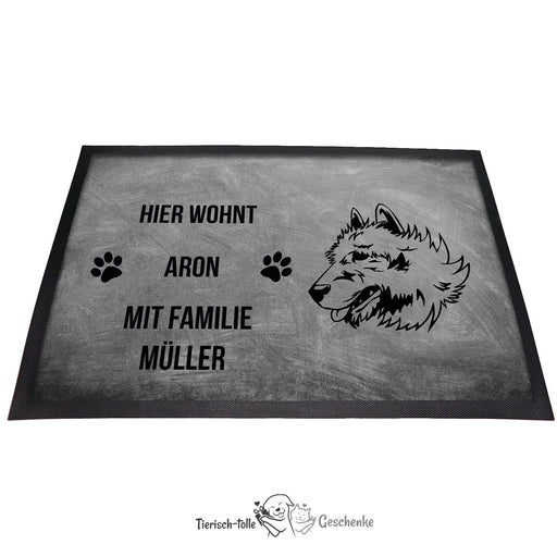 Belgischer Schäferhund Laekenois - Fußmatte - Schmutzfangmatte - 40 x 60 cm-Tierisch-tolle Geschenke-Tierisch-tolle-Geschenke