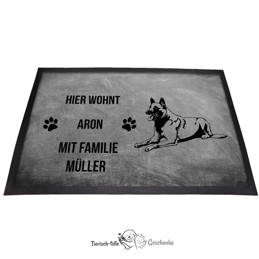 Belgischer Schäferhund 2 Malinois - Fußmatte - Schmutzfangmatte - 40 x 60 cm-Tierisch-tolle Geschenke-Tierisch-tolle-Geschenke