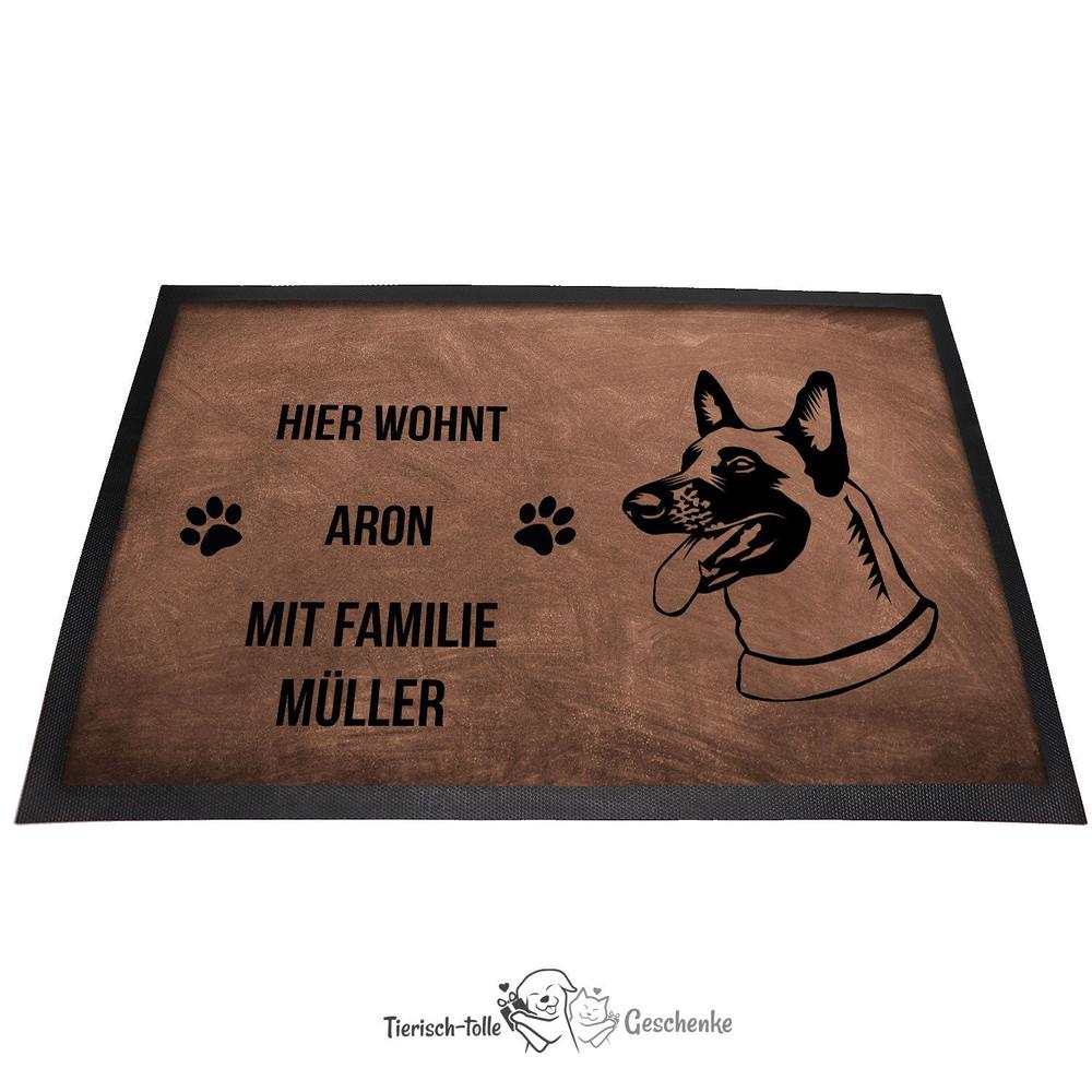 Belgischer Schäferhund 1 Malinois - Fußmatte - Schmutzfangmatte - 40 x 60 cm-Tierisch-tolle Geschenke-Tierisch-tolle-Geschenke