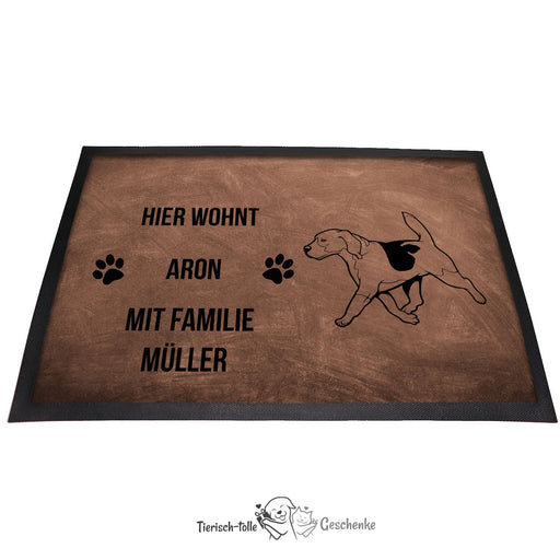 Beagle 7 - Fußmatte - Schmutzfangmatte - 40 x 60 cm-Tierisch-tolle Geschenke-Tierisch-tolle-Geschenke