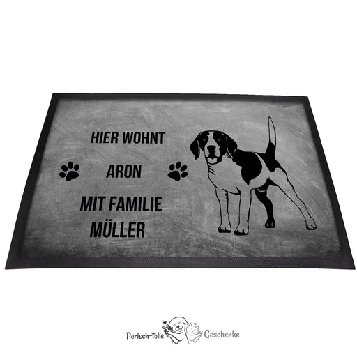 Beagle 1 - Fußmatte - Schmutzfangmatte - 40 x 60 cm-Tierisch-tolle Geschenke-Tierisch-tolle-Geschenke