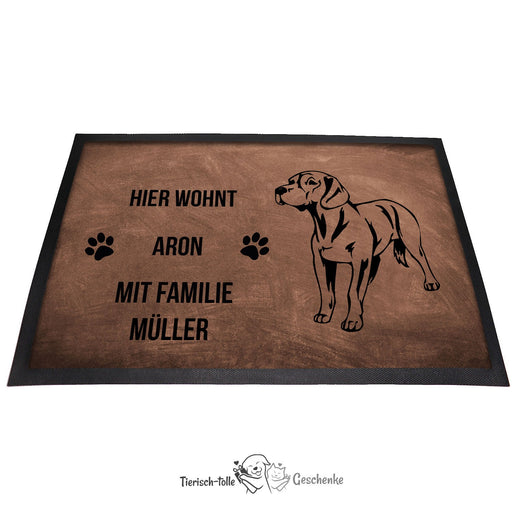 Bayerischer Gebirgsschweißhund - Fußmatte - Schmutzfangmatte - 40 x 60 cm-Tierisch-tolle Geschenke-Tierisch-tolle-Geschenke