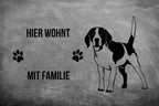 Beagle 1 - Fußmatte - Schmutzfangmatte - 40 x 60 cm-Tierisch-tolle Geschenke-Tierisch-tolle-Geschenke