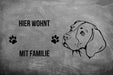 Beagle - Fußmatte - Schmutzfangmatte - 40 x 60 cm-Tierisch-tolle Geschenke-Tierisch-tolle-Geschenke