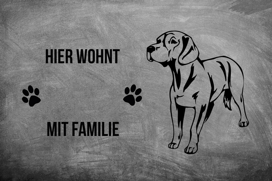 Bayerischer Gebirgsschweißhund - Fußmatte - Schmutzfangmatte - 40 x 60 cm-Tierisch-tolle Geschenke-Tierisch-tolle-Geschenke