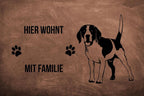 Beagle 1 - Fußmatte - Schmutzfangmatte - 40 x 60 cm-Tierisch-tolle Geschenke-Tierisch-tolle-Geschenke