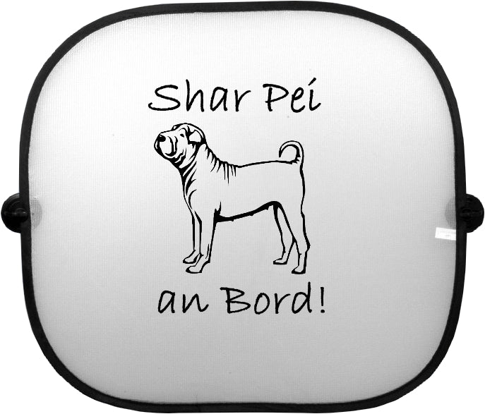 Sonnenschutzgitter-Hundemotiv: Shar Pei 1