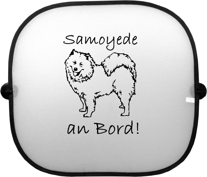 Sonnenschutzgitter-Hundemotiv: Samoyede 1
