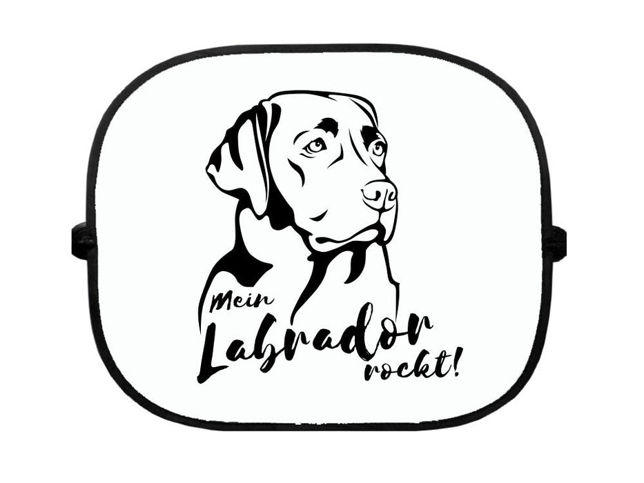 Sonnenschutzgitter-Hundemotiv: Labrador