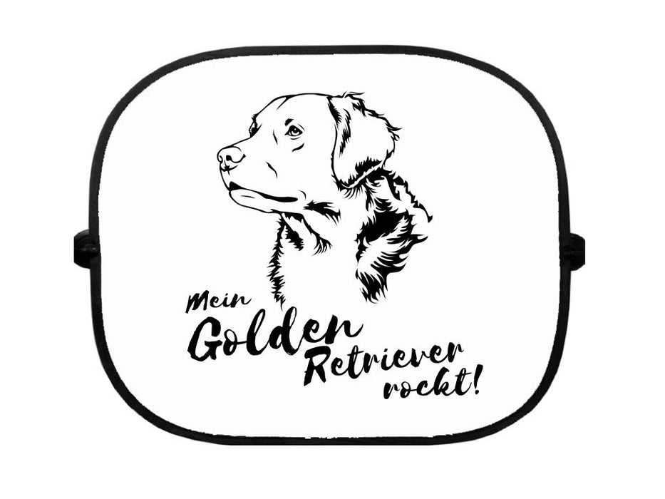 Sonnenschutzgitter-Hundemotiv: Golden Retriever