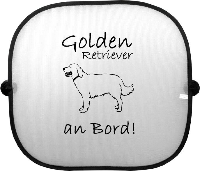 Sonnenschutzgitter-Hundemotiv: Golden Retriever 2