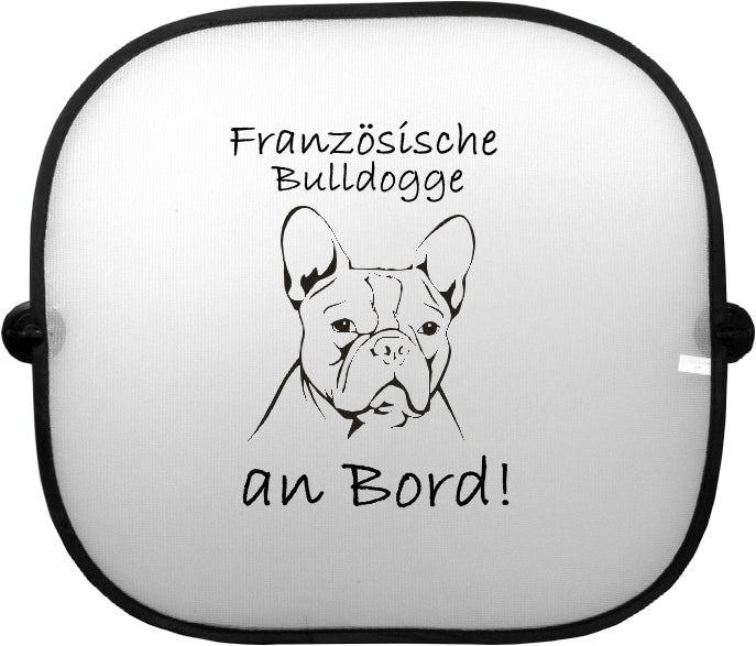 Sonnenschutzgitter-Hundemotiv: Französische Bulldogge 10
