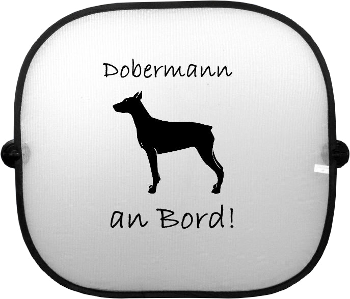 Sonnenschutzgitter-Hundemotiv: Dobermann 2