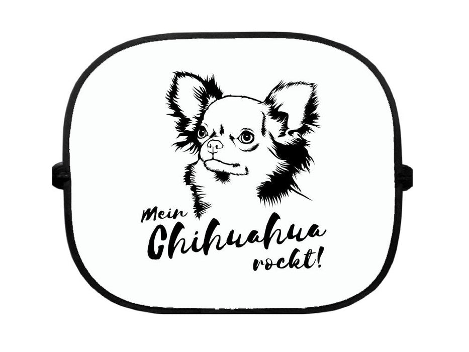 Sonnenschutzgitter-Hundemotiv: Chihuahua