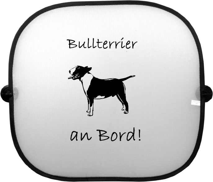 Sonnenschutzgitter-Hundemotiv: Bullterrier 2