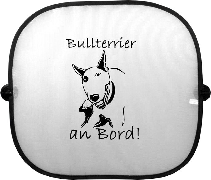 Sonnenschutzgitter-Hundemotiv: Bullterrier 1