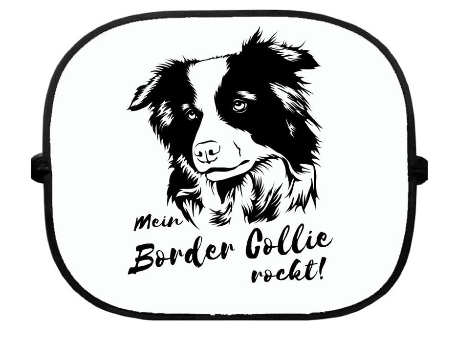 Sonnenschutzgitter-Hundemotiv: Border Collie