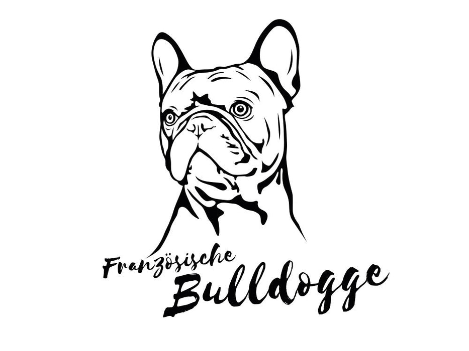 Wandtattoo -Französische Bulldogge-