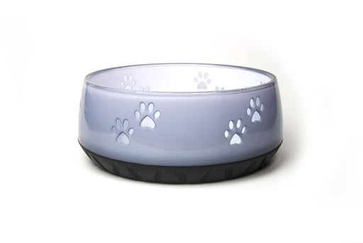 EHASO Hundenapf Grau mit Pfötchen-Ehaso-Tierisch-tolle-Geschenke