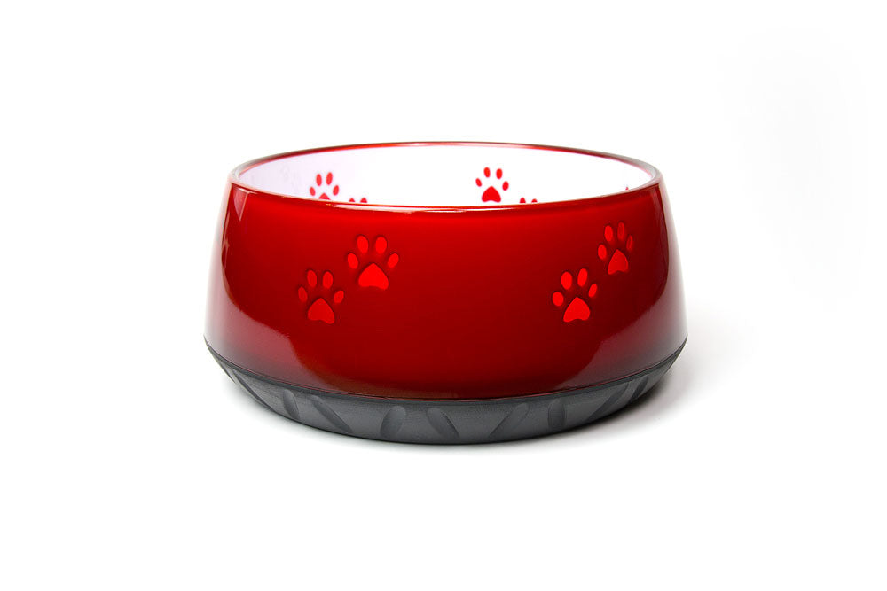 EHASO Hundenapf Rot mit Pfötchen-Ehaso-Tierisch-tolle-Geschenke