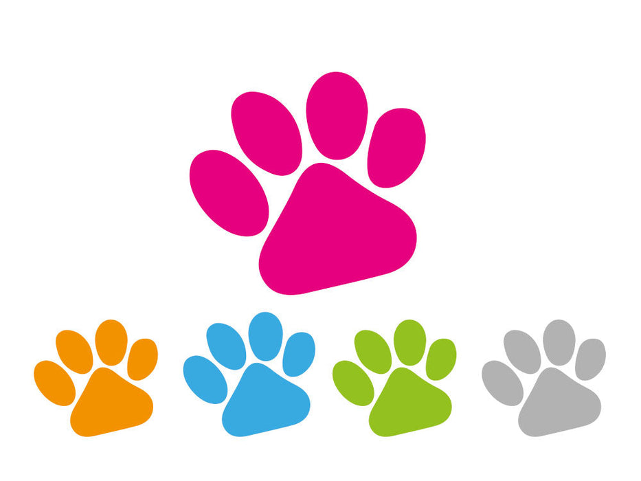 24 Stück Pfotenaufkleber Auto Aufkleber 3x3cm Hund Katze Pfoten Sticker  (11) kaufen bei