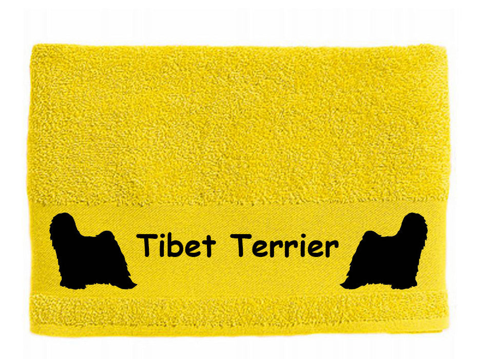 Handtuch: Tibet Terrier 1-Tierisch-tolle Geschenke-Tierisch-tolle-Geschenke