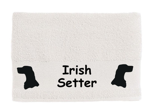 Handtuch: Irish Setter Kopf-Tierisch-tolle Geschenke-Tierisch-tolle-Geschenke