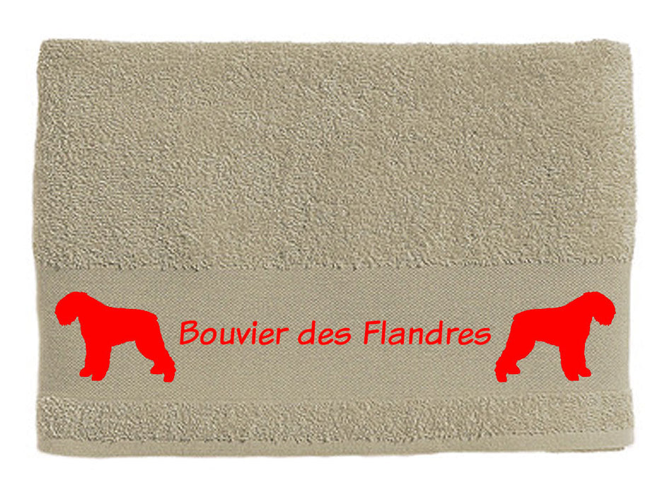 Handtuch: Bouvier Des Flandres-Tierisch-tolle Geschenke-Tierisch-tolle-Geschenke
