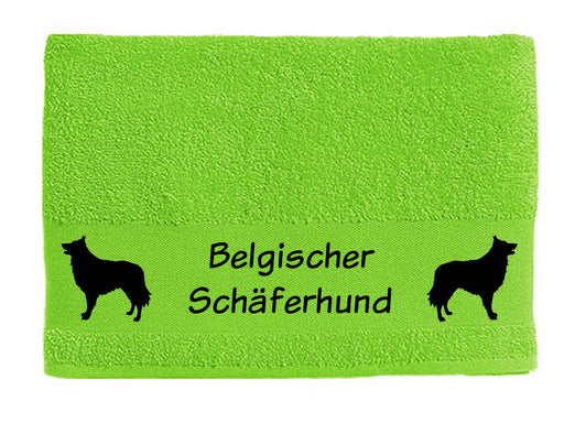Handtuch: Belgischer Schäferhund Groenendael-Tierisch-tolle Geschenke-Tierisch-tolle-Geschenke