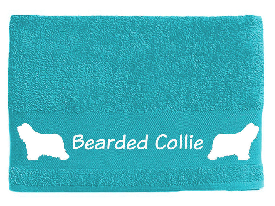 Handtuch: Bearded Collie 2-Tierisch-tolle Geschenke-Tierisch-tolle-Geschenke