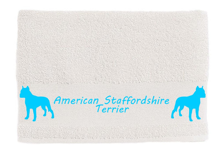 Handtuch: American Staffordshire Terrier-Tierisch-tolle Geschenke-Tierisch-tolle-Geschenke